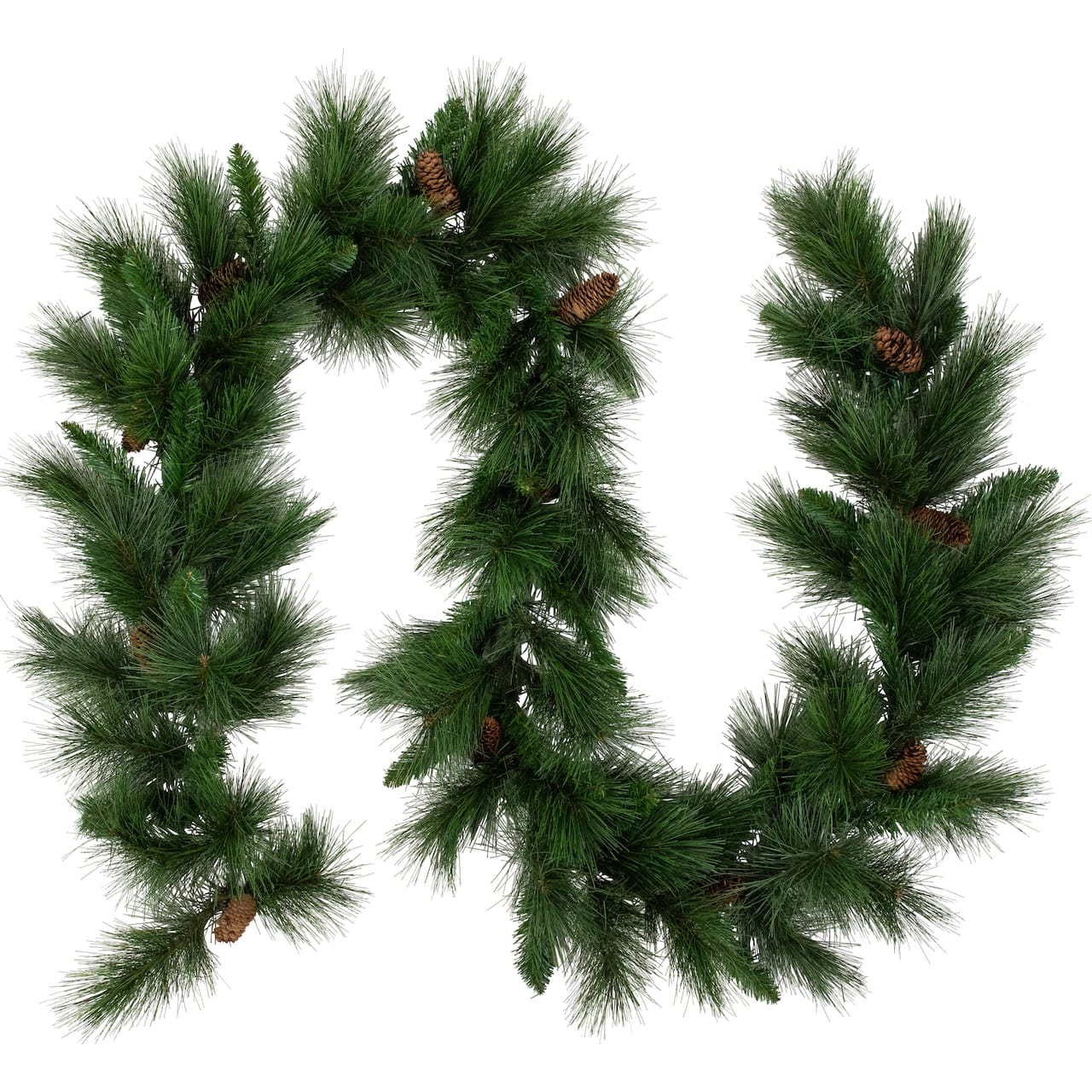 9ft. Artificial White Valley Pine With Pine Cones Garland